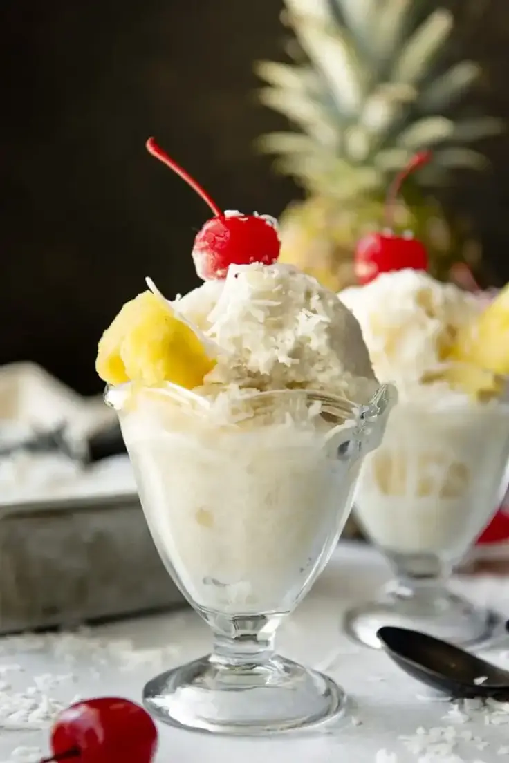 35. Pina Colada Ice Cream Recipe by Yellow Bliss Road