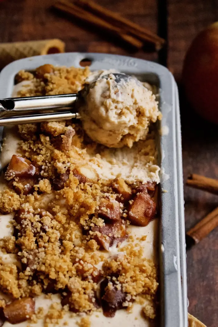 Apple Pie Ice Cream Recipe by Poetry and Pies

