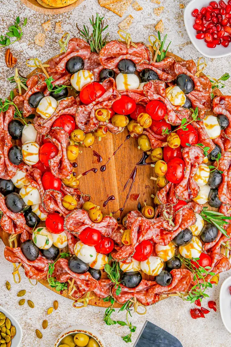 Antipasto Wreath by Averie Cooks
