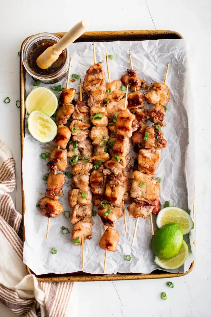 Chicken Yakitori Appetizer Recipe by The Forked Spoon