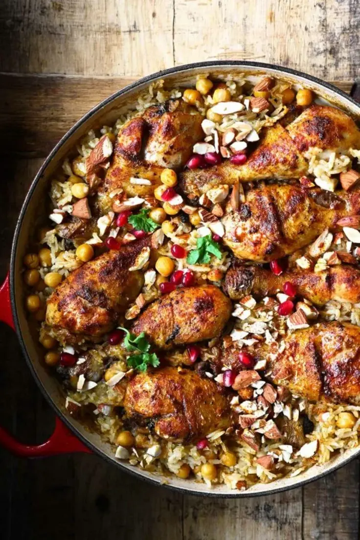 Persian Style Chicken with Rice Recipe by Serving Dumplings