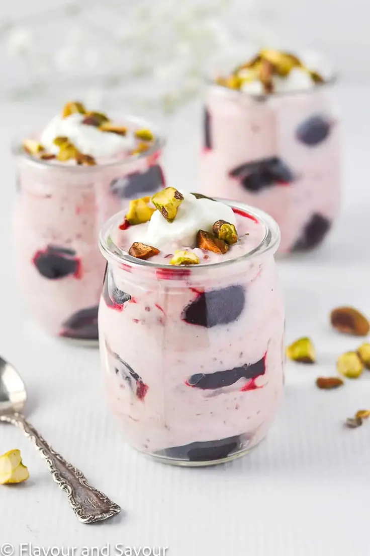 Light Cherry Coconut Yogurt Fool Recipe by Flavour and Savour
