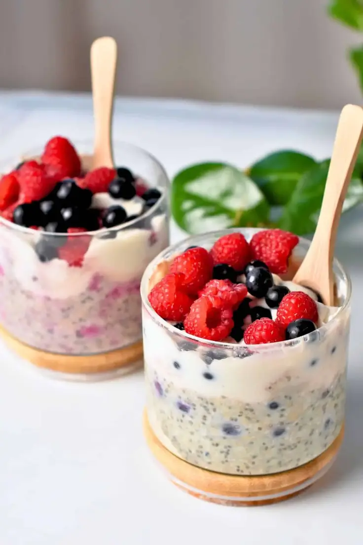 Protein Overnight Oats Recipe by The Conscious Plant Kitchen - High Protein Breakfast Ideas