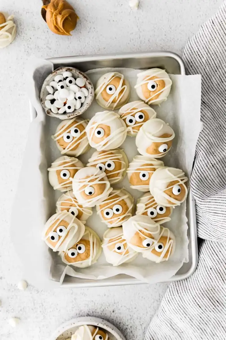 Halloween Buckeyes (Mummies) Recipe by Easy Dessert Recipes