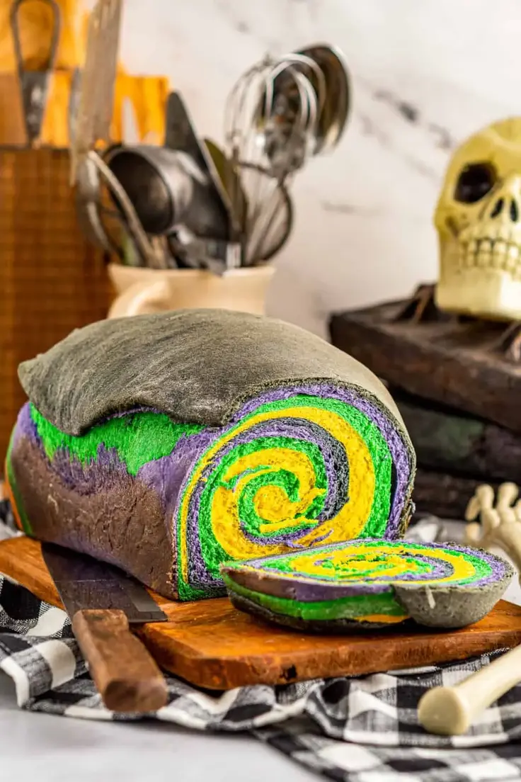 Halloween Bread (Swirled Sandwich Bread) Recipe by Easy Dessert Recipes
