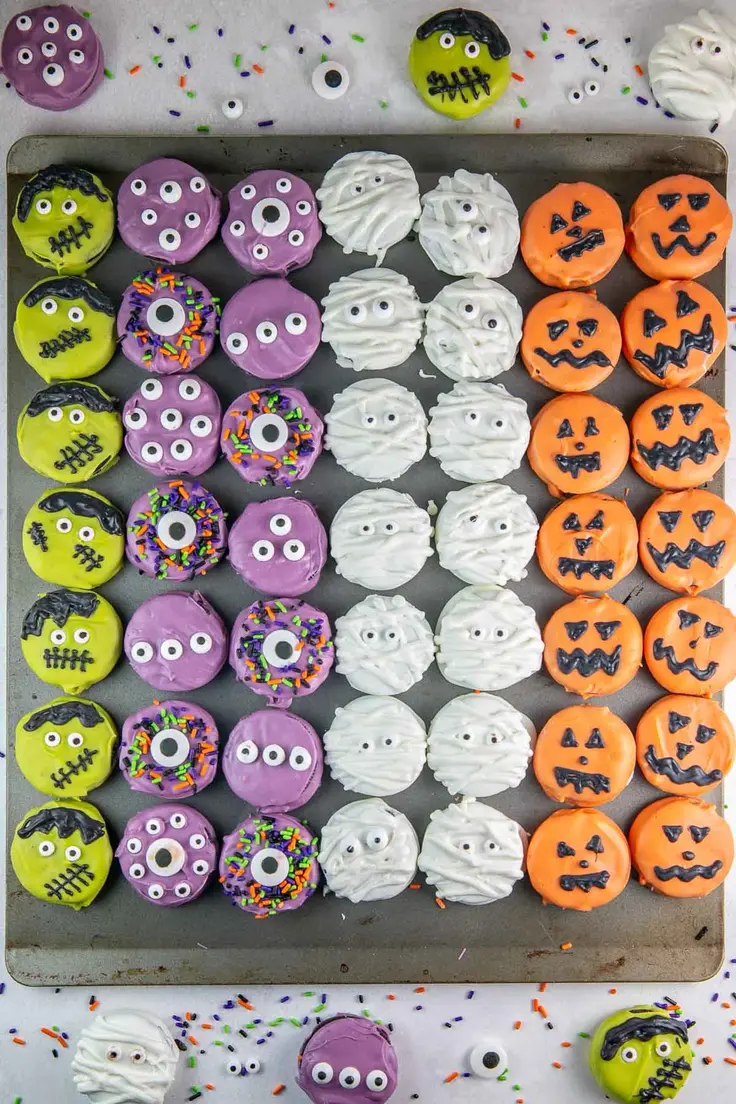 Chocolate Covered Halloween Oreos Recipe by Bunsen Burner Bakery