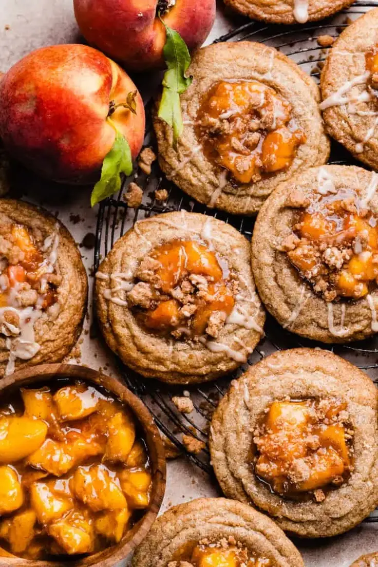 15. Peach Cobbler Cookies Recipe by Blue Bowl Recipes