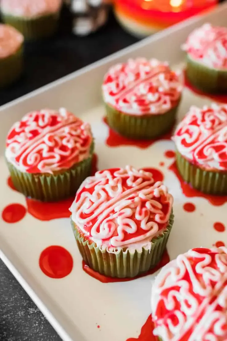 Halloween Zombie Cupcakes Recipe by Foxes Love Lemon