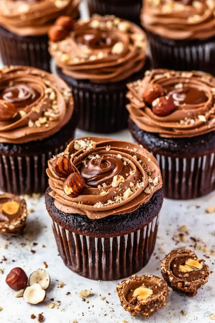 Nutella Cupcakes Recipe by Pies and Tacos
