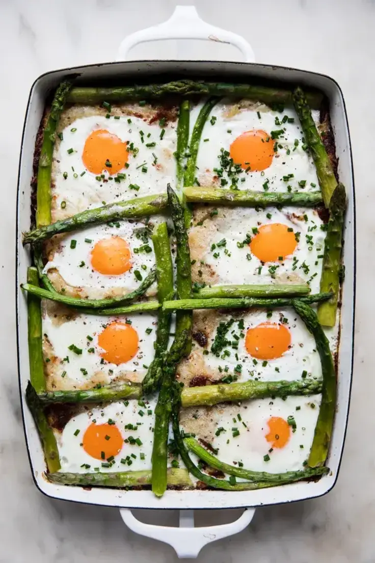 Potato Rösti with Eggs and Asparagus Recipe by The Modern Proper
