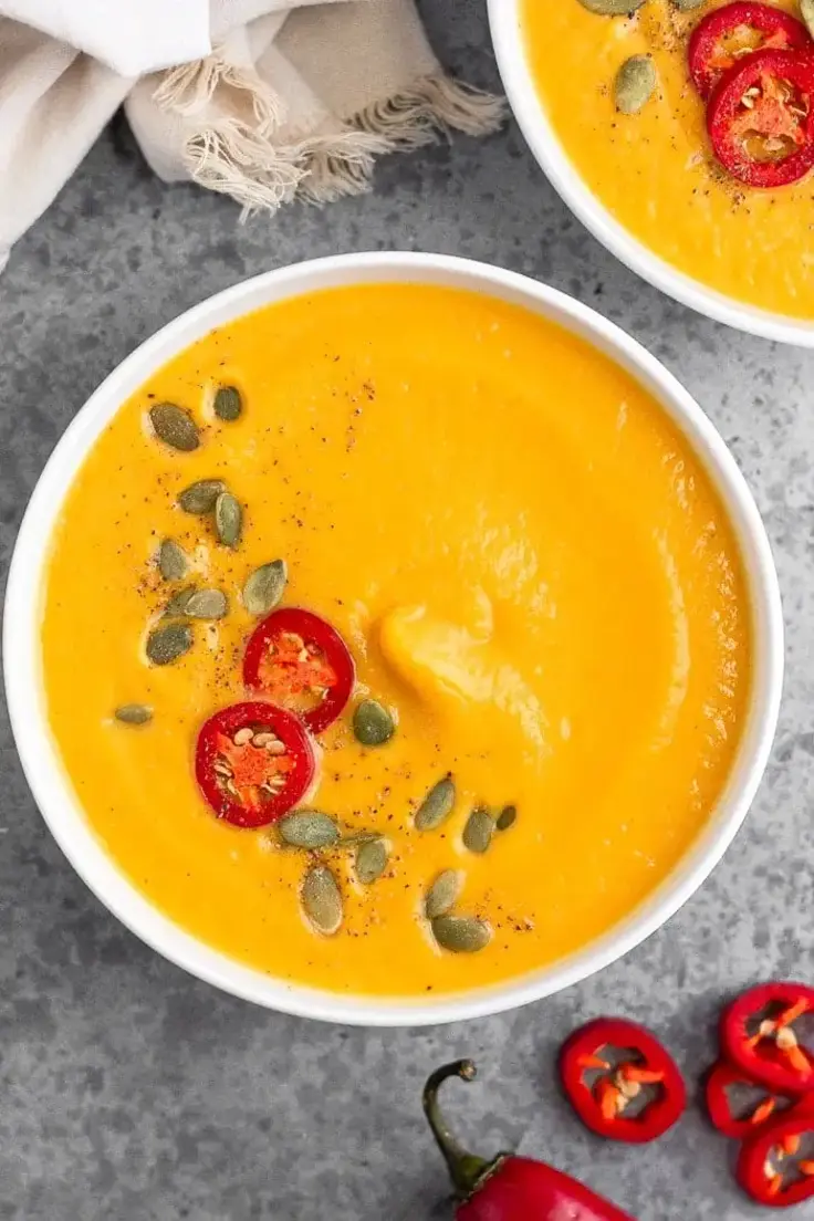 Instant Pot Pumpkin Soup Recipe by Eat The Gain