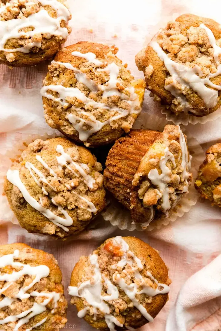 17. Peach Streusel Muffins Recipe by Sally’s Baking Addiction