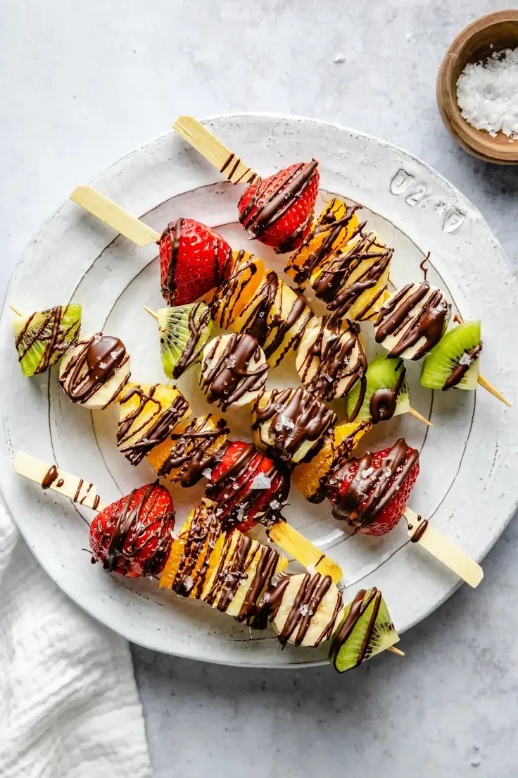 Rainbow Fruit Skewers Recipe by Ambitious Kitchen
