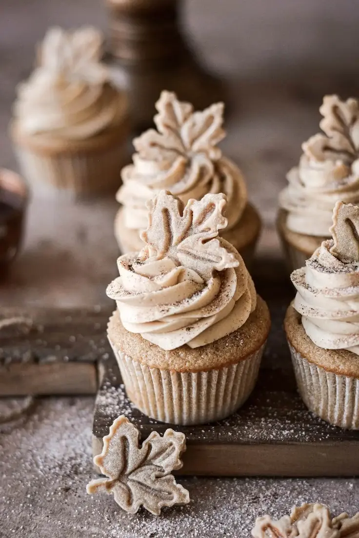 Spiced Maple Cupcakes Recipe by Curly Girl Kitchen
