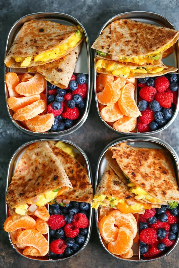 Ham, Egg, & Cheese Breakfast Quesadillas Recipe by Damn Delicious
