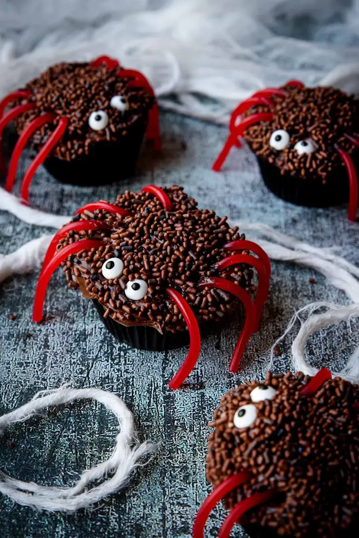 Spooky Spider Cupcakes