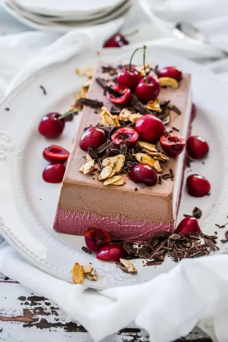 Frozen Cherry Chocolate Parfait Recipe by Sugar Salt Magic