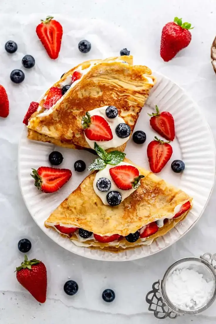 22. Healthy Crepes with Almond Milk Recipe by Haute and Healthy Lifestyle