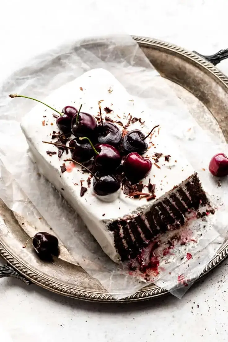 Black Forest Ice Box Cake Recipe by Blue Bowl Recipes