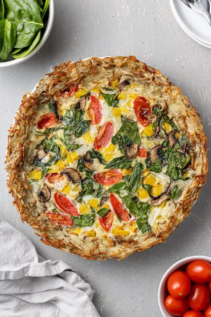 24. Potato Crust Quiche Recipe by The Clean Eating Couple