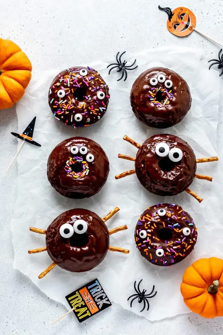 Baked Halloween Donuts Recipe by Haute and Healthy Living