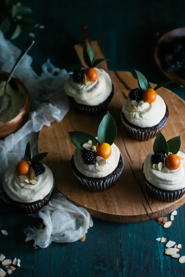 Chocolate & Earl Gray Cupcakes with Kumquat Italian Meringue Buttercream
Recipe by The Kitchen McCabe
