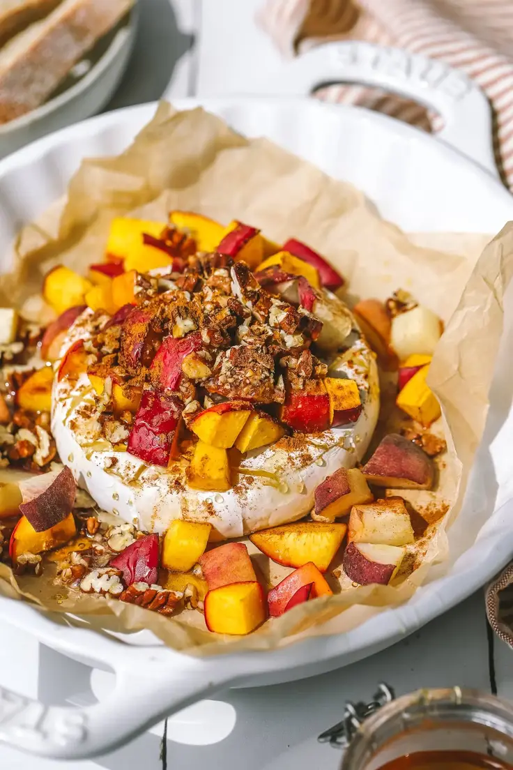 25. Peach Pecan Baked Brie Recipe by Cooking In My Genes