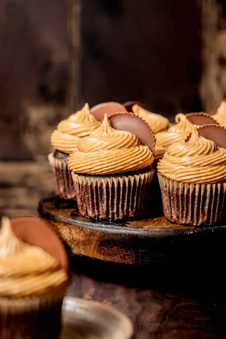 Chocolate Peanut Butter Cup Cupcakes Recipe by At Sloane’s Table