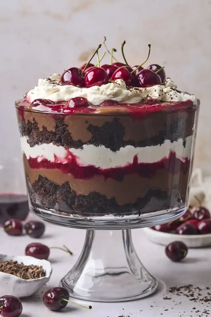 Black Forest Trifle Recipe by Olive and Mango