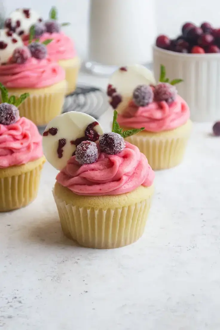 Cranberry Cupcakes Recipe by Nourished Endeavours
