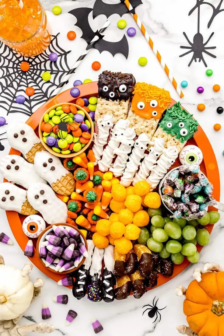 Halloween Candy Charcuterie Board Recipe by Lil Luna
