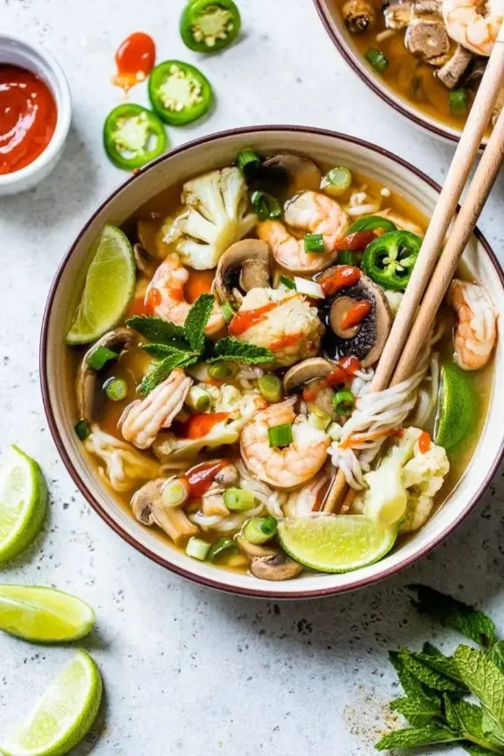 Quick Shrimp Pho with Vegetables Recipe by Skinny Taste
