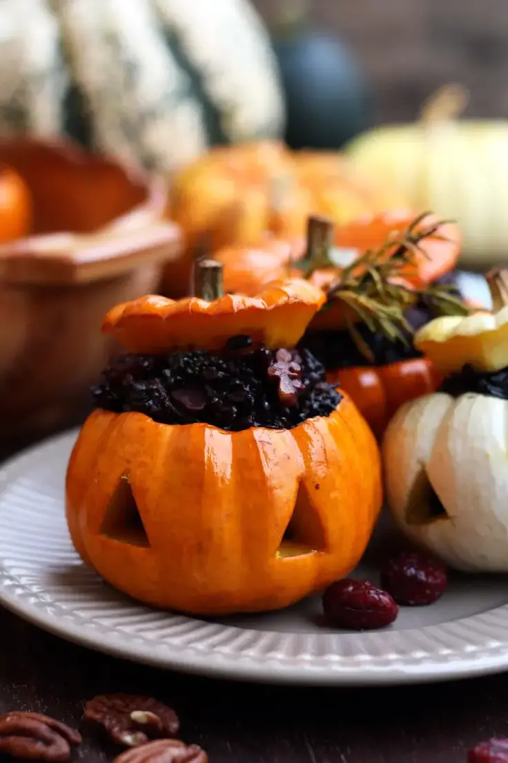 Halloween Stuffed Pumpkins Recipe by Happy Kitchen