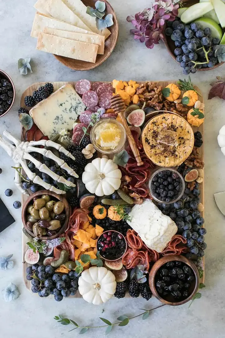 Halloween Meat and Cheese Board Recipe by Sugar and Charm
