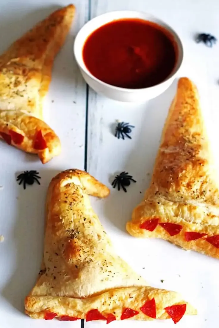 Halloween Witch Hat Calzones Recipe by Tried and True Recipes
