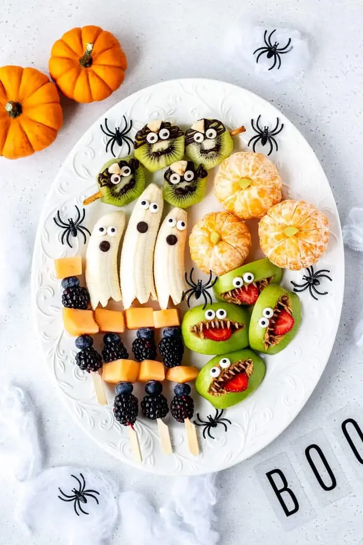 Halloween Fruit Tray Ideas Recipe by Haute and Healthy Living