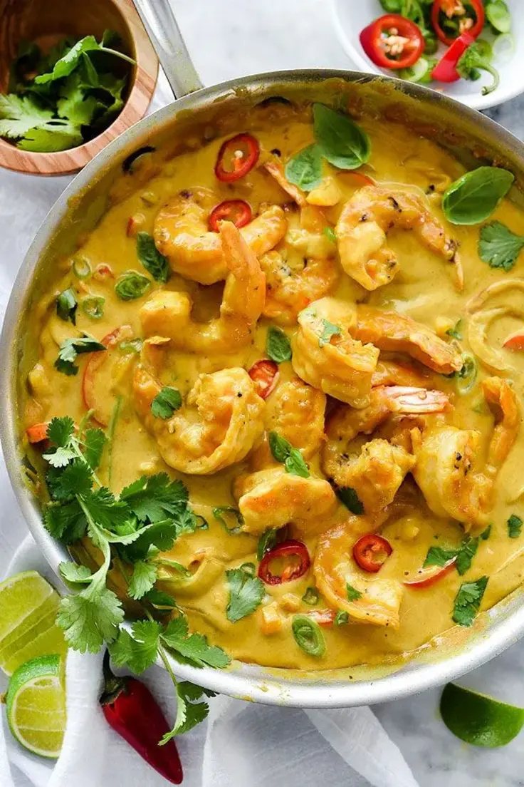 Thai Coconut Curry With Shrimp 