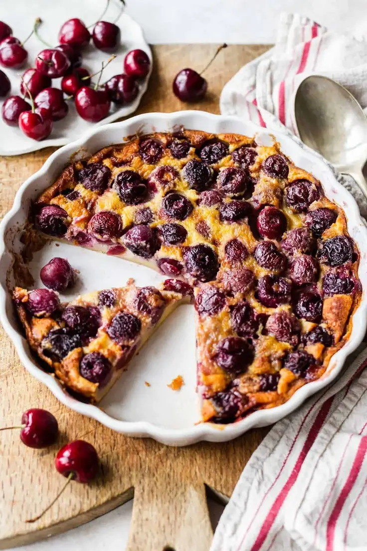 Classic French Fresh Cherry Clafoutis Recipe by Emma Duck Worth Bakes