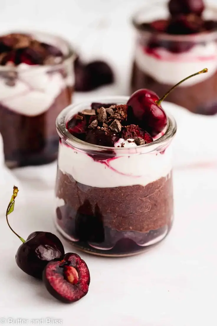 Black Forest Chia Pudding Recipe by Butter and Bliss