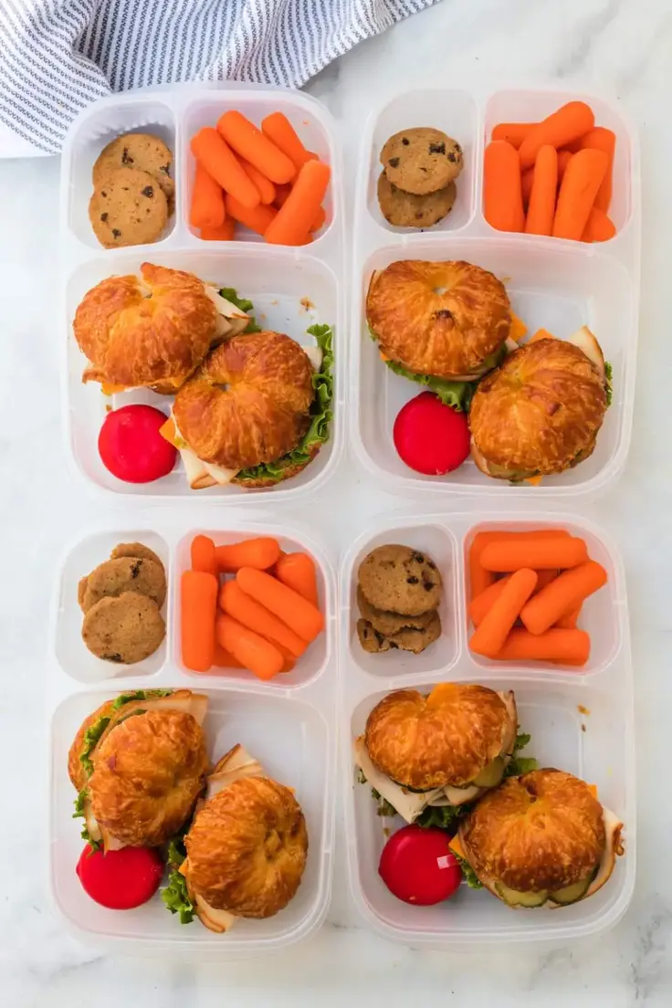 Mini Croissant Sandwich Lunchbox Idea Recipe by Family Fresh Meals
