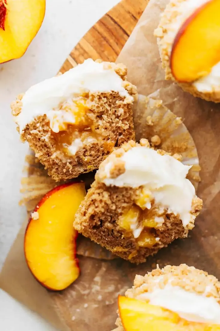 9. Peach Pie Cupcakes Recipe by Butternut Bakery Blog