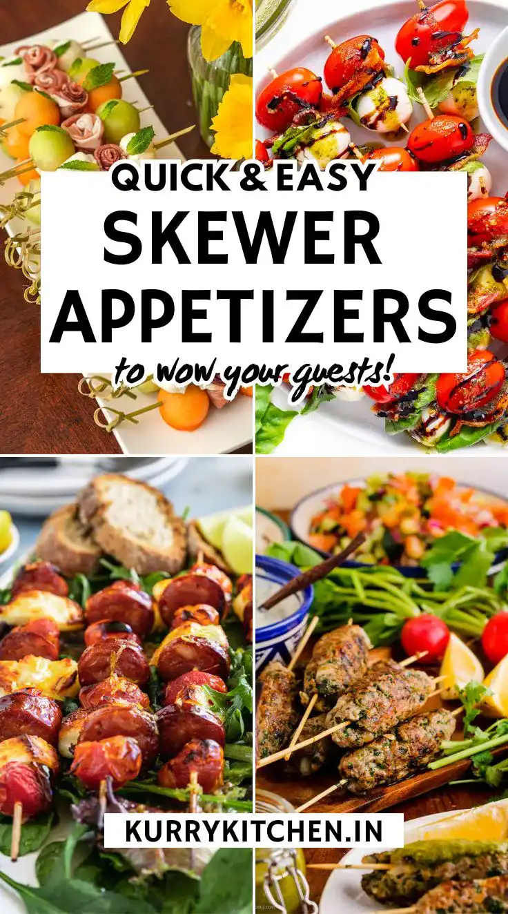 Easy Skewer Appetizers Pin