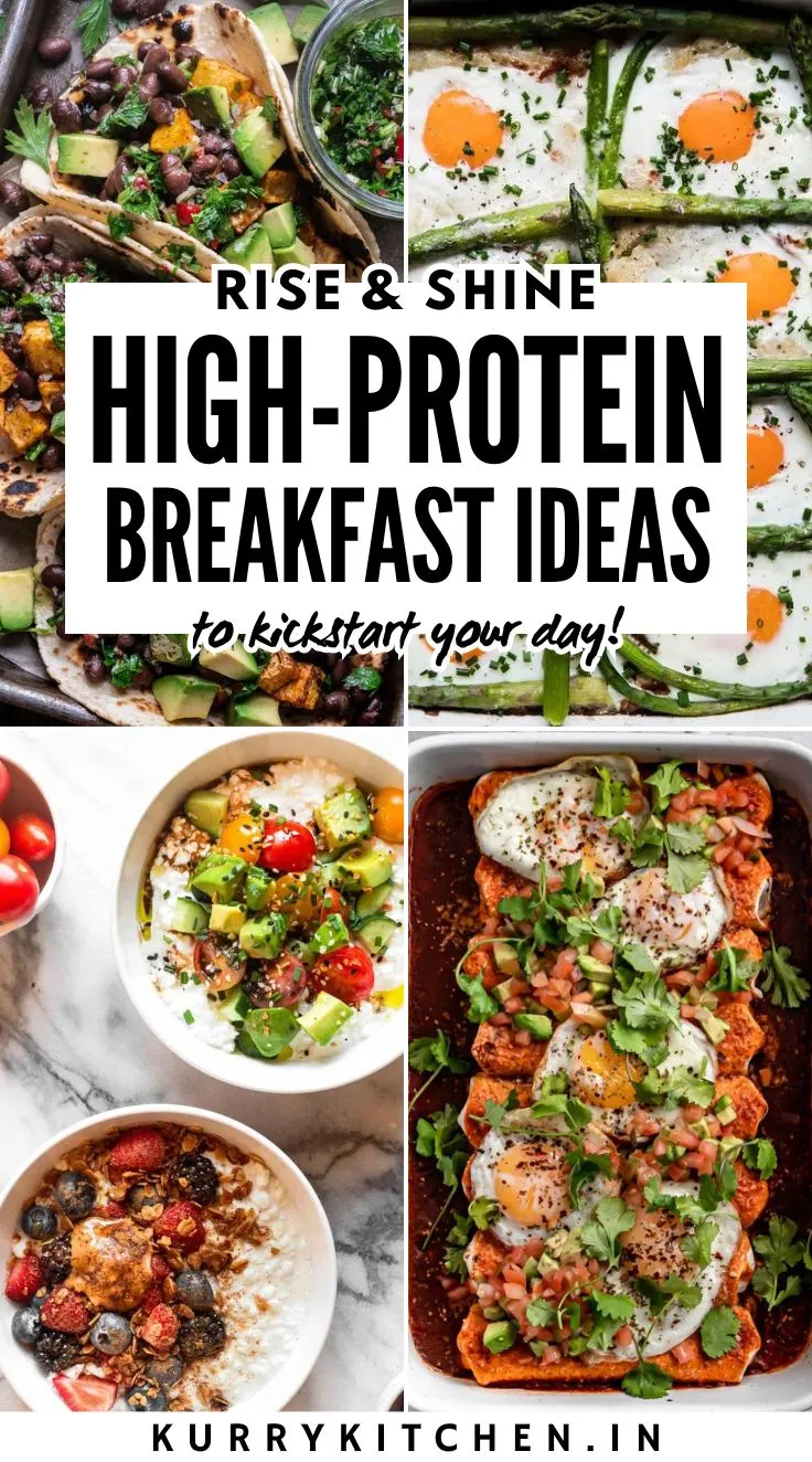 High-Protein Breakfast Ideas Pin