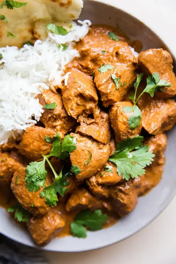 Low Calorie Crockpot Butter Chicken Recipe by The Modern Proper