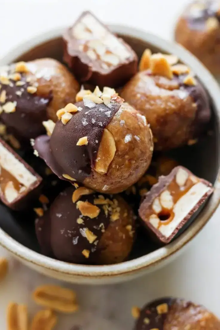 Snickers Energy Balls Recipe by Fit Foodie Finds
