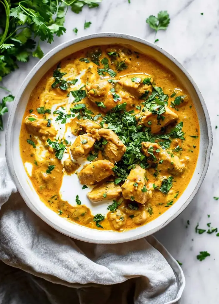 Slow Cooker Chicken Korma Recipe by Savvy Bites