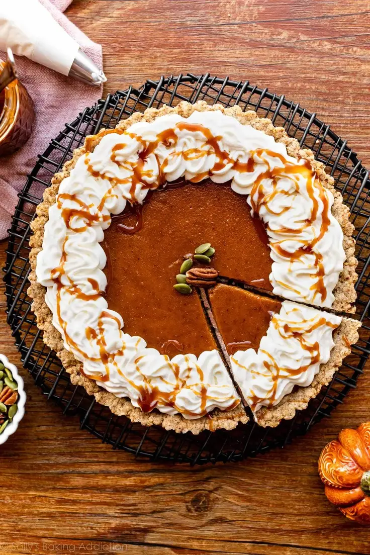 Spiced Pumpkin Tart Recipe by Sally's Baking Addiction
