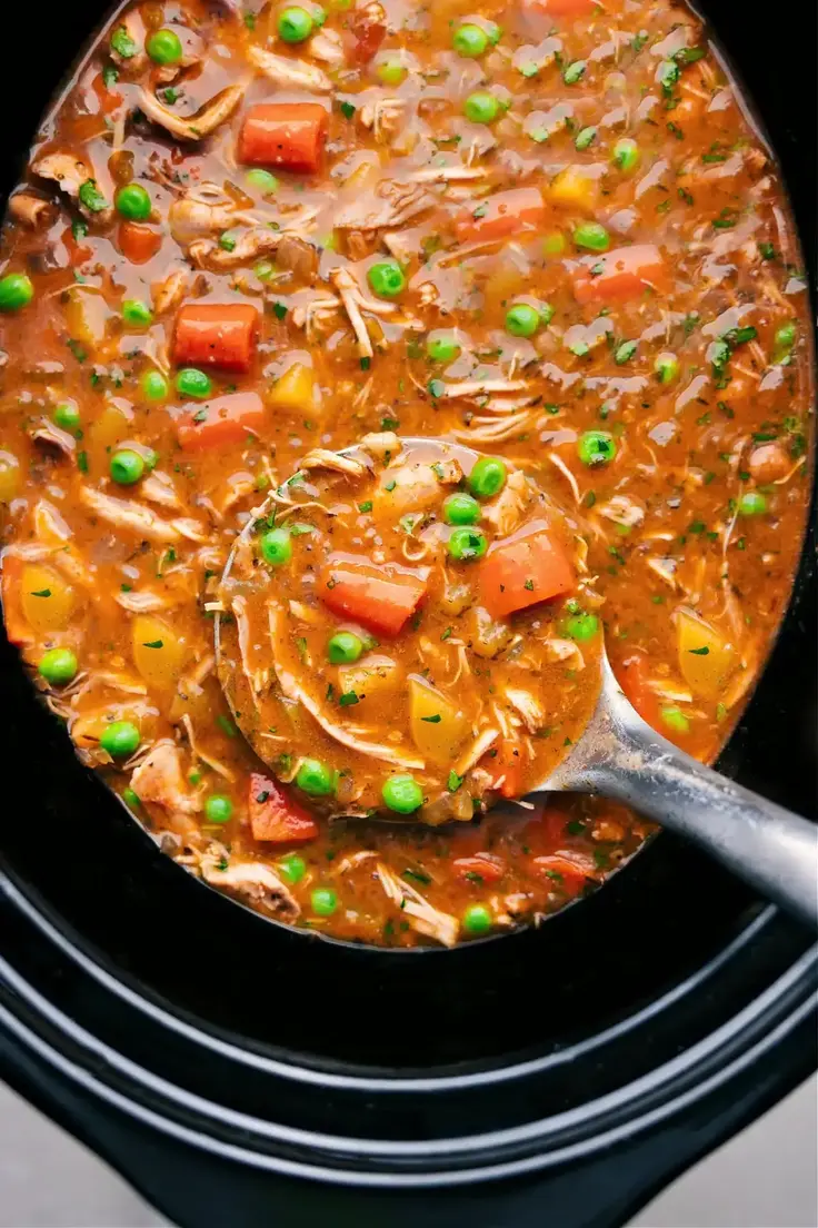 Crockpot Chicken Stew Recipe by Chelsea’s Messy Apron