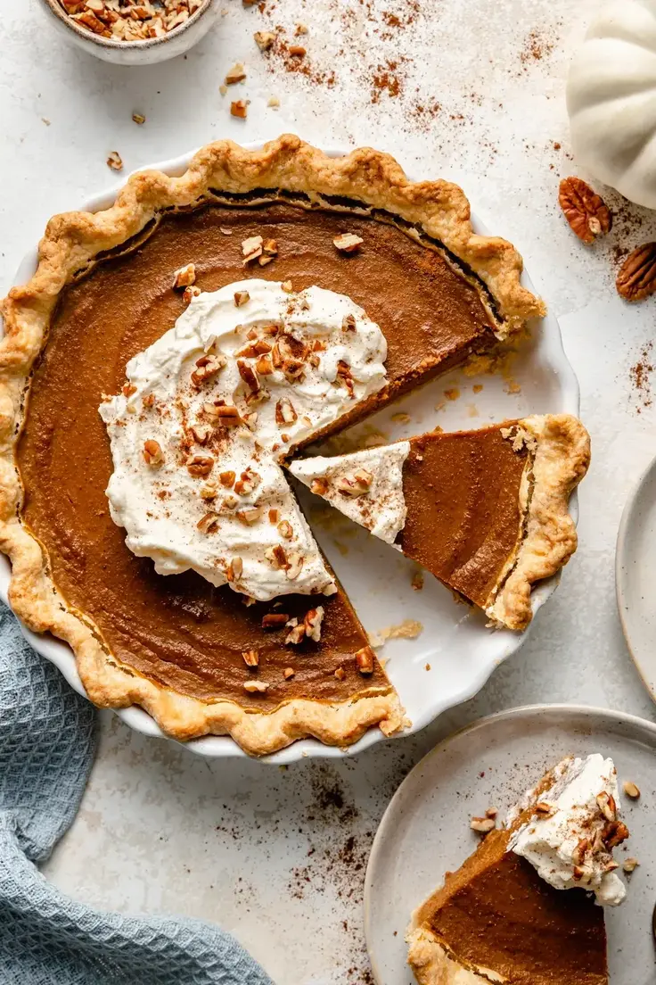 Healthy Pumpkin Pie Recipe by Ambitious Kitchen
