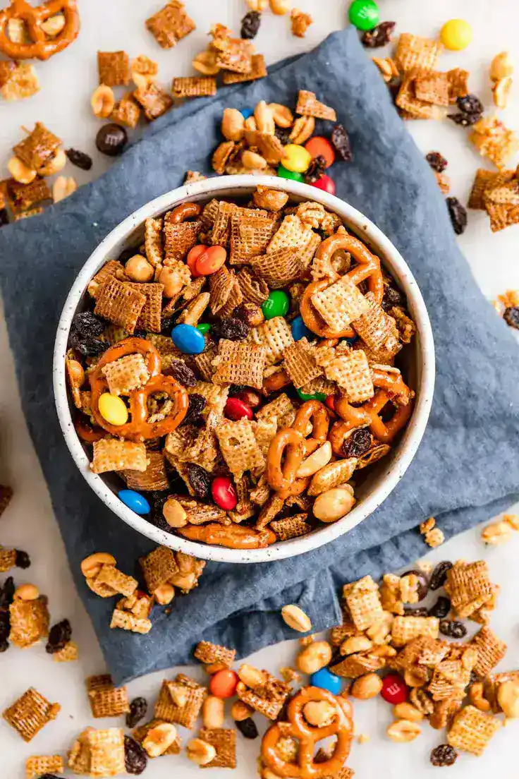 Sweet and Salty Snack Mix Recipe by Dinner Then Dessert
